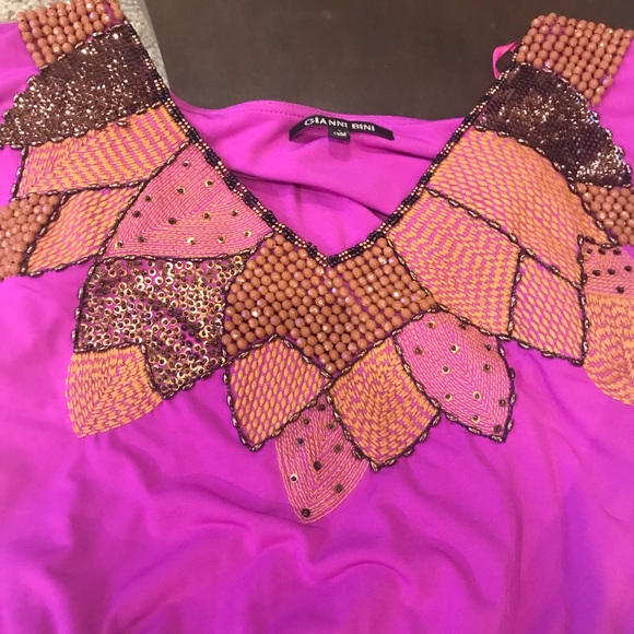 Gianni Bini colorful dress with beads - Picture 2 of 4